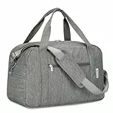 Narwey für Ryanair Handgepäck 40x20x25 Kleine Reisetasche Handgepäck Tasche für Flugzeug Weekender Sporttasche Damen Herren 20L (Grau)