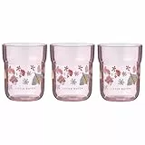 Mepal Kinder-Trinkgläser Mio 3er Set Trinkglas für Kinder Kinderbecher ab 9 Monaten Spülmaschinengeeignet 250ml Flowers & Butterflies