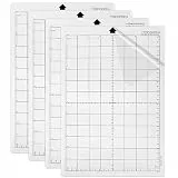 4 Stück Schneidematte für Silhouette Portrait 8 x 12 Zoll StandardGrip Schneidematte Rutschfester Selbstklebende Cutting Mat für Silhouette Cameo Zubehör