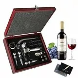 UCAMP Luxus Wein Öffner - Sommelier Set mit 11 Korkenziehern, Weinzubehör Geschenkset für Weinliebhaber（Holzbox）