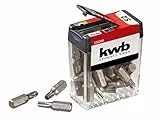 kwb Bitspender Box - 25-teiliges T25 Bitset, Hochqualitative Torx-Bits für präzise und professionelle Arbeit