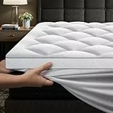 Autsel Matratzentopper mit Memory Foam Partikel 160x200cm, 1000gsm Ultraweich Matratzen Topper mit 4 Anti-Rutsch-Ecklaschen, Premium Matratzenauflage Hypoallergene, Maschinenwaschbar Microfaser Topper