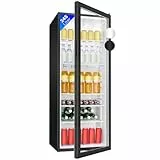 Bomann® Getränkekühlschrank mit Glastür | Kühlschrank mit 245L Nutzinhalt & 5 Gitterablagen | Flaschenkühlschrank mit Abtauautomatik & stufenloser Temperaturregelung | KSG 7289 schwarz