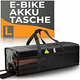 Wheeloo Ebike Akku Tasche bis 49 cm I sicher Laden Dank Kabeldurchführung I Batterie Sicherheitstasche in Zwei Größen I für Lagerung, Transport, Aufladung