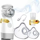 Alpenstern® Inhalationsgerät elektrischer Inhalator I Inhaliergeräte für Erwachsene, Kinder und Babys bei Erkältung, Schnupfen & Allergie I Nebulizer Ultraschall Vernebler