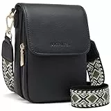 BOSTANTEN Kleine Umhängetaschen für Damen, Handytasche zum Umhängen Leder, Handtaschen mit Kartenfächern