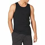 Amazon Essentials Herren Tanktop, Schmale Passform, Schwarz, XXL