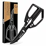 DRAGON RIOT Küchenschere Edelstahl Spülmaschinenfest - Meeresfrüchte-Schere für Hummer, Krabben & Garnelen | Scharfe Japanische Küchenschere für Kräuter, Geflügel & Lebensmittelzubereitung