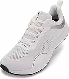 WHITIN Herren Zero Drop Laufschuhe + breite Zehenbox, Weiss/opulenter Garten, 39.5 EU