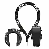 AXA Set Block XXL Retractable + ULC 130 + Transporttasche – Rahmenschloss Set mit Einsteckkette und Tasche – Hohe Sicherheit