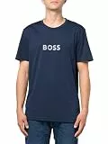 BOSS Herren Big Logo Cotton T Rash-Guard-Shirt, Space Cadet Blue, X-Large