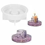 Aomig Silikonform Kerzenhalter, Runde Gießform Kerzenhalter Form für Beton, DIY Kreative Silikonformen Gießform, Silikon Gießformen Teelichthaler für Handwerk Wohndekoration Kunst Dekoration(klein)