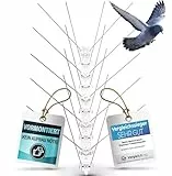 Taubenabwehr Spikes Edelstahl 6m - Test SEHR GUT – Vormontiert ohne nerviges Zusammenbauen, Vogelabwehr Spikes, Taubenabwehr Balkon Vogelschutz Taubenschreck, Vogelschreck, Taubenspike Taubenschutz