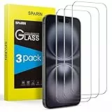 SPARIN Panzer Schutz Glas für iPhone 16 und iPhone 15/15 Pro (6.1 Zoll), 3 Stück HD Schutzfolie, 9H-Härte,Anti-Kratzen, Anti-Öl, Anti-Bläschen