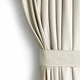 AmeliaHome Restilo Set Vorhang H 245 x B 140 cm mit Raffhalter 54 x 10 cm Velvet Optik Hellbeige 1 St. Kräuselband Wellenband Samt Halbverdunkelungsvorhang Fensterdekoration Dekoschal Dekorvorhang