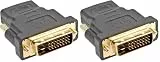 ROLINE HDMI-DVI Adapter, HDMI BU/DVI-D ST, 50 mm (Packung mit 2)
