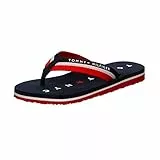 Tommy Hilfiger Damen Flip Flops Tommy Loves NY Beach Sandal Badeschuhe, Blau (Midnight), 38