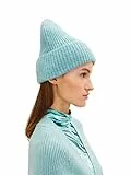 TOM TAILOR Denim Damen Beanie Mütze 1033066, 30564 - Reef Blue Melange, ONESIZE