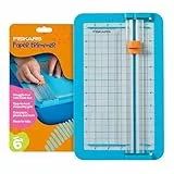 Fiskars Kids Junior Papierschneider – Türkis, sicherer und einfacher Papierschneider für Bastel- und Schulprojekte, 17,8 x 29,8 cm