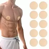 YBEATY 300 Pcs Marathon Run Gear Nippel Reibungsverhütung Herren Unsichtbare Nippelpads wasserdichte Unsichtbare Brustwarzenabdeckung Atmungsaktiv Hypoallergen Nackt Farbe Nippelabdeckung