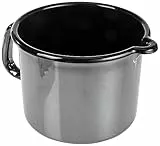 GSW 255141 Profi-Black-Star Milchtopf, Emaille, schwarz, 14 cm