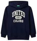 United Colors of Benetton Kinder und Jugendliche Maglia C/CAPP. M/L 3j68c203n Kapuzenpullover, blau, 150 cm