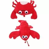 FRCOLOR 2 Stück Krabbenbroschen und Hummerbroschen Vielseitiges Accessoire mit Realistischem Design aus Baumwolle und Metall für Halloween Karneval Partys und Festivals