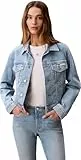 Calvin Klein Damen Jeansjacke Classic Trucker mit Brusttaschen, Blau (Coastal Light), M