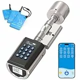 WELOCK PCB51 Elektronisches Türschloss mit Passwort,RFID-Karte,APP,WiFi,Elektronisches Türschloss haustür IP65,smartes Türschloss 30/30,Einstellbarer Schließzylinder für Türen von 30-70mm,smart lock