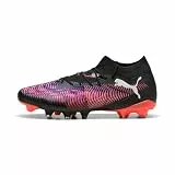 Puma Unisex Future 8 Match Fg/Ag Fussballschuh, Puma Black Puma White Glowing Red, 45 EU