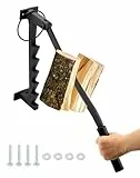 QWORK® Holzspalter Manuell, Kohlenstoffstahl Wandmontage Holzspalter Splitter, Geeignet für Outdoor, Zuhause, Camping