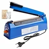 Heißsiegelgerät, 300mm Folienschweißgerät, Bag Sealer, Mini Folienschweißgerät, Plastiktüten Tüten Schweissgerät, Manuelle Heißsiegelmaschine Tütenschweißgerät für Thermoplastischen Kunststofffolien