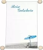 RNKVERLAG 2873 - Gutschein Idee & Stil „Reise Gutschein“, DIN A5, 1 Stück