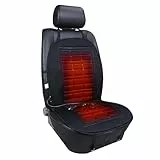 Sitzauflage Auto,Winter Sitzkissen Fahrersitz Bequemer Sitzkissen,Autositzaufleger Sitzbezug Auto Vordersitze, Sitzaufleger,Erwachsene LKW,SUV Oder Transporter (Schwarz)