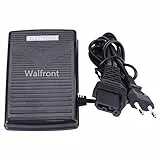 Walfront 200-240V Nähmaschinen Fußpedal Nähmaschine, Elektrisches Fußschalter für Nähmaschinen, Fusspedal für Nähmaschine mit Netzkabel EU Stecker
