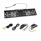 Greensen Rückfahrkamera Nummernschild Mit Kamera, Kennzeichenhalter Wireless HD Backup Kit, Funk 170°Winkel Rückfahrsystem Mit Nachtsicht Funktion