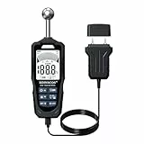 Feuchtigkeitsmessgerät,RDINSCOS Feuchtigkeitsmessgerät Wand,2-in-1 Stift&Stiftlos Feuchtigkeitsmesser mit LCD-Display Holzfeuchtemessgerät für Baustoffe,Wände,Holz 20-40mm Analysetiefe