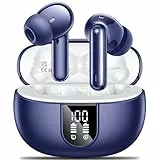 AOVOCE Bluetooth Kopfhörer,In Ear Kopfhörer Kabellose Bluetooth 5.3 mit 42H Tiefer Bass,Sportkopfhörer mit 4 Mikrofonen,Wasserdicht Kopfhörer mit ENC Lärmreduzierung,LED Anzeige,USB-C,Dunkelblau