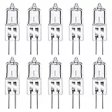 Comyan G4 Halogenlampen, 12V 20W Halogen Stiftsockellampe Warmweiß 2800K, G4 Kapselglühlampen Dimmbar für Innenbeleuchtung, 10 Stück