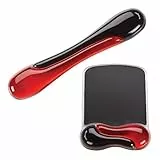Kensington Duo Gel-Maus- und Tastatur-Handgelenkauflage-Set, ergonomische Tastatur und Mauspad mit Handgelenkstütze, Tastatur-Handgelenkauflage, Computertastatur-Pad, Kühlgel, rutschfeste Unterseite,