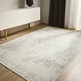 benuta Basic Teppich Sia - Creme/Taupe 160x230 cm - Kunstfaser - Rechteckig & im Style: Vintage, Boho-Style, Retro - Pflegeleicht für Wohnzimmer Schlafzimmer