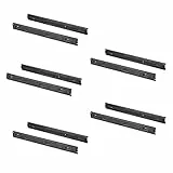 Emuca - Schubladenschienen kugellager 45mm x 500mm, Set aus 5 Paar aus schubladenauszug Vollauszug, schwarz