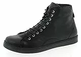Andrea Conti Damen High Top Sneaker, Schwarz, 39 EU