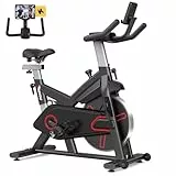 PASYOU Heimtrainer Fahrrad, Hometrainer Indoor Spinning Bike für den Heimgebrauch, Stationäres Fahrrad mit Magnetischem Widerstand, Fitnessbike with LCD-Display Tablet-Halterung, Max 136kg