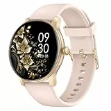 Smartwatch Damen Herren, 1.38 Zoll HD-Display Smart Watch mit Bluetooth Anrufe, Fitness Tracker mit Herzfrequenz SpO2 Schlafmonitor Schrittzähler, IP68 Wasserdicht Fitnessuhr für Android iOS