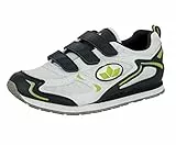 Lico NELSON V Unisex Erwachsene Fitnessschuhe, Weiß/ Marine/ Lemon, 50 EU