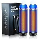 SUPPOU Magnetischer Handwärmer Elektrisch, 2 Pack 5000mAh Wiederaufladbar Elektrisch Handwärmer mit LED-Notbeleuchtung, Tragbar Akku Taschenwärmer für -Outdoor-Sportarten Wandern