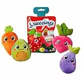 Simba Squeezlings - 12 Plüschfiguren zum Sammeln, es Wird nur EIN Artikel geliefert, Obst und Gemüse aus Plüsch, super Soft, niedliche Gesichter, ca. 8cm, ab 3 Jahren