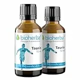 2 Stk. Taurin Tropfen, Tinktur 50 ml – 140 mg pro Tagesportion mit Vitamin B1 von BIOHERBA PZN 18217970