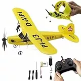 JAMARA 410191 Piper J3-CUB Flugzeug 2,4 GHz Gyro 2CH, Plane RC ferngesteuert, Spielzeug Modellflugzeug ab 16 Jahre, Remote Control Kids und Erwachsenen Airplane, Flexibler Mikroschaum